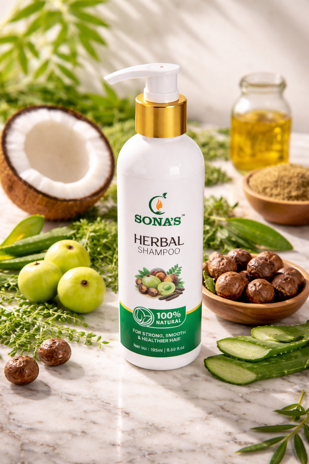 Shampoo | Best Herbal Shampoo for Hair Fall Control & Hair Growth – Sona’s Herbal Shampoo