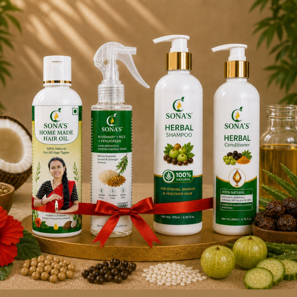 Combo Pro Max | Hair Oil + Shampoo + Conditioner + Rosemary Spray
