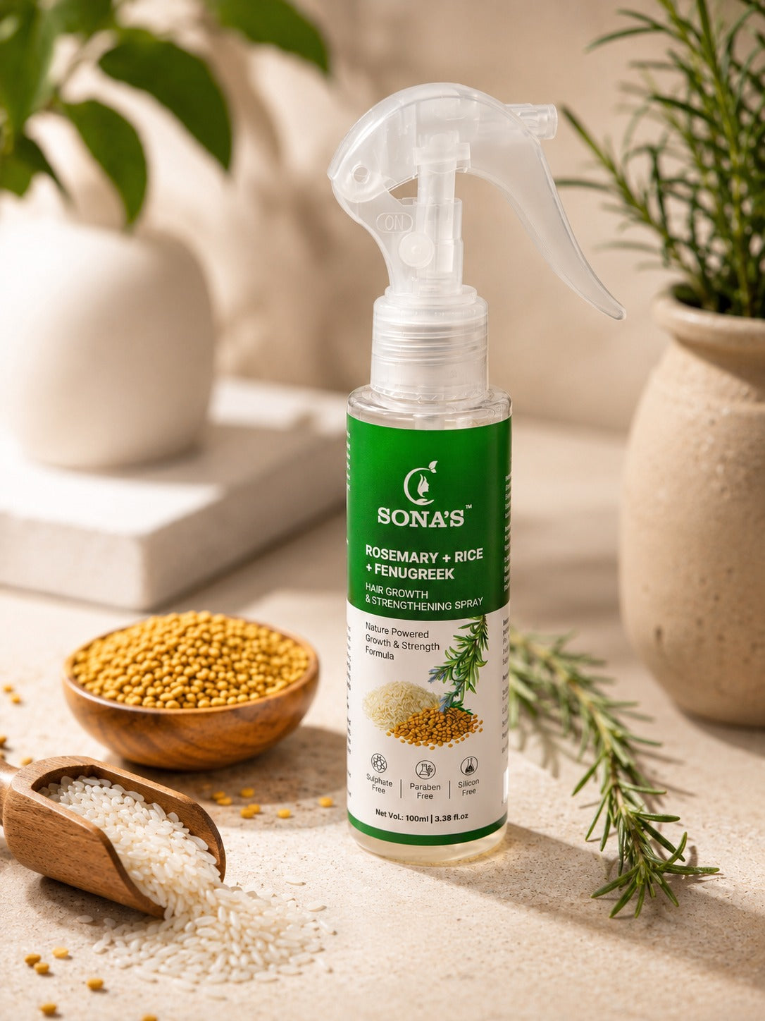Big Combo Pro | Herbal Hair Oil, Shampoo, Mehndi & Hair Spray Combo for Hair Growth, Hair Fall Control & Grey Hair