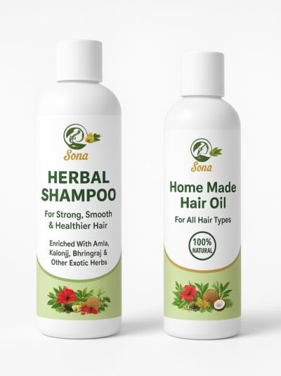 Best Herbal Hair Oil & Shampoo Combo for Hair Growth & Hair Fall Control – Sona Herbal Hair Oil